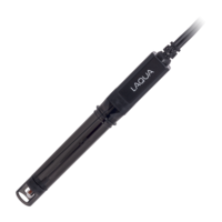 9652-10D Plastová pH elektróda, čierna s 1 m káblom, s teplotným senzorom
